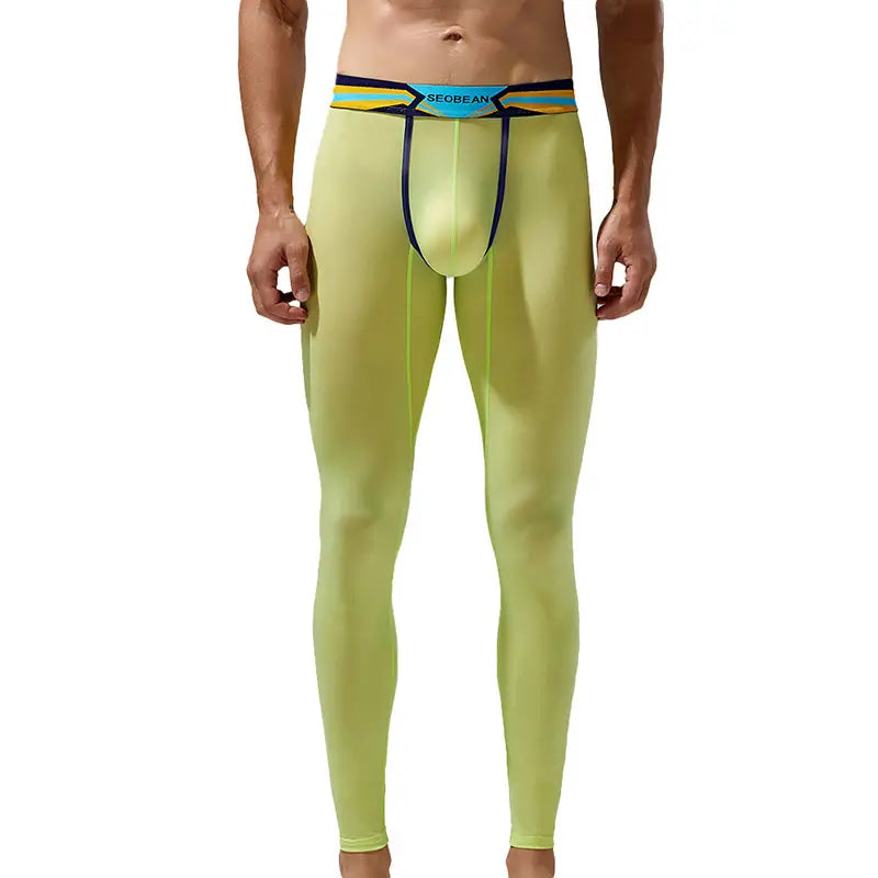 Seobean Men's Long John Thermal Underwear - Sexy Sport