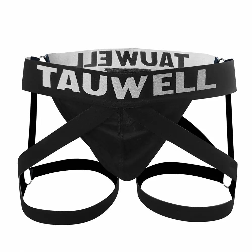 TAUWELL Men's Sexy Jockstrap Underwear High Elastic Sheer