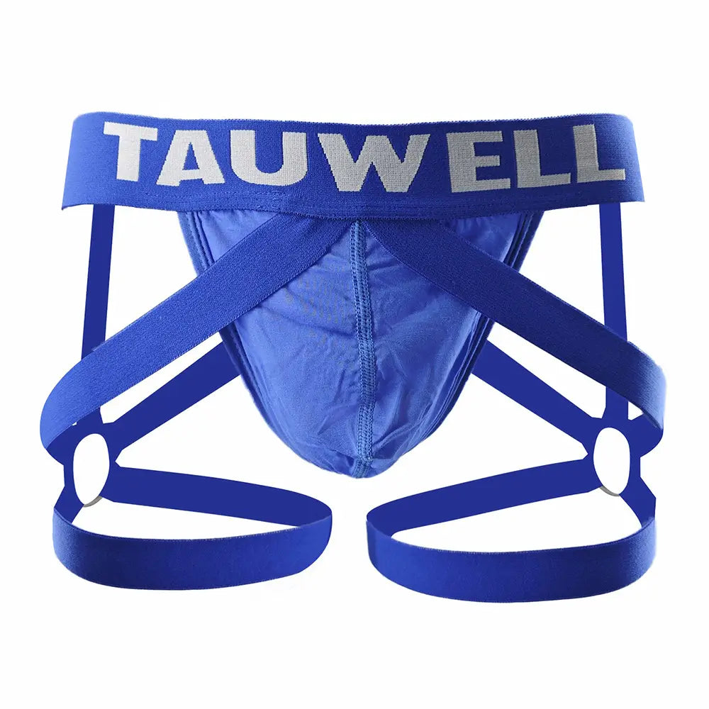 TAUWELL Men's Sexy Jockstrap Underwear High Elastic Sheer