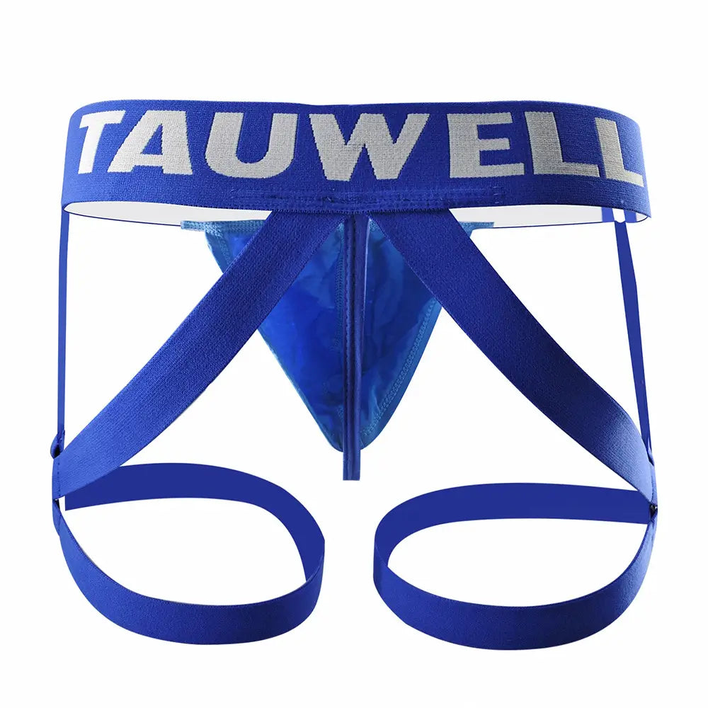 TAUWELL Men's Sexy Jockstrap Underwear High Elastic Sheer