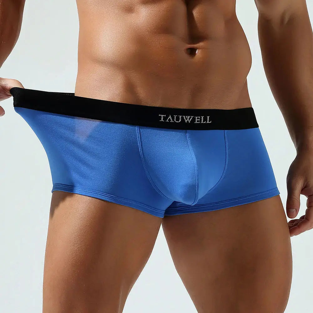 TAUWELL 2024 Men's Trunks: Premium Comfort Boxer Briefs with Supportive Pouch