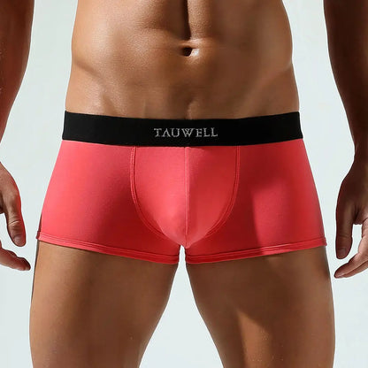 TAUWELL 2024 Men's Trunks: Premium Comfort Boxer Briefs with Supportive Pouch