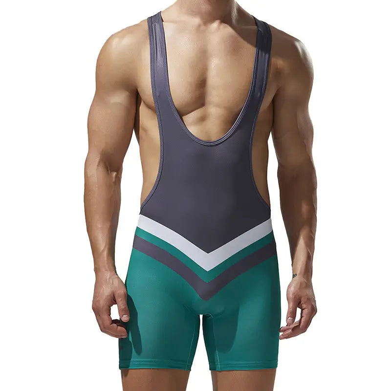 TAUWELL Men's Stretchy Bodysuit - Quick-Dry Multi-Functional Training Singlet