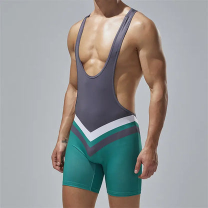 TAUWELL Men's Stretchy Bodysuit - Quick-Dry Multi-Functional Training Singlet