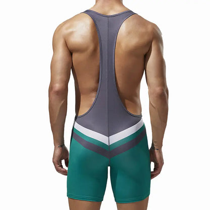 TAUWELL Men's Stretchy Bodysuit - Quick-Dry Multi-Functional Training Singlet