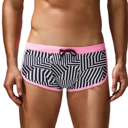 Seobean Multi Stripes Men's Swim Trunks 250801