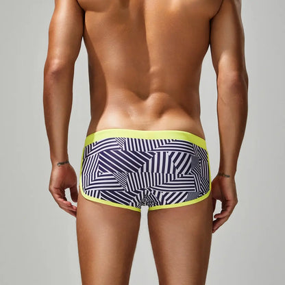 Seobean Multi Stripes Men's Swim Trunks 250801