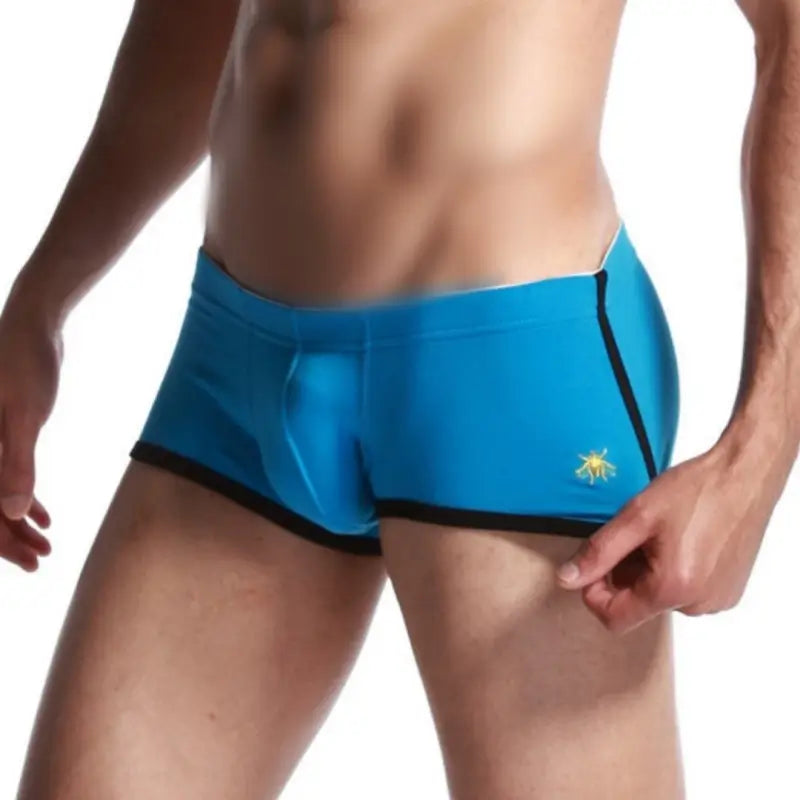 SEOBEAN Men's Low Rise Nano Boxer Brief with Slits - Cotton Blend Support