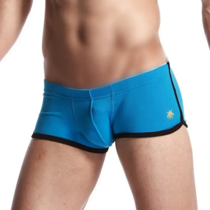 SEOBEAN Men's Low Rise Nano Boxer Brief with Slits - Cotton Blend Support