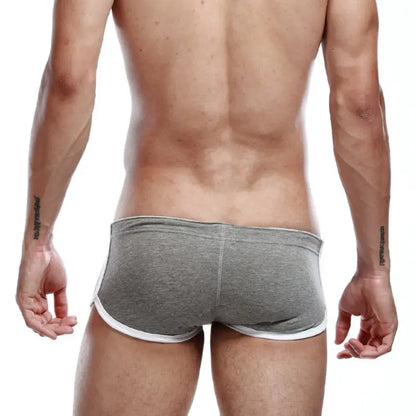 SEOBEAN Men's Low Rise Nano Boxer Brief with Slits - Cotton Blend Support