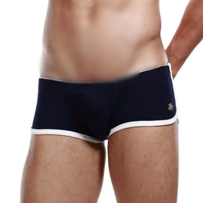 SEOBEAN Men's Low Rise Nano Boxer Brief with Slits - Cotton Blend Support