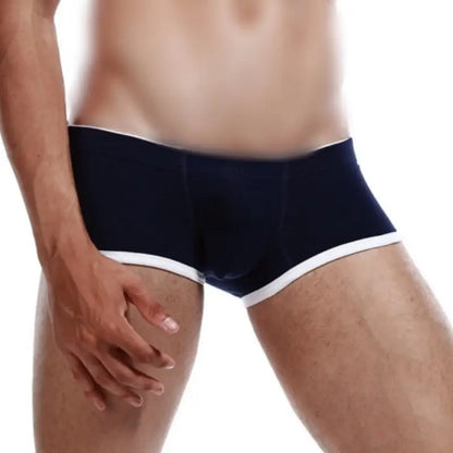 SEOBEAN Men's Low Rise Nano Boxer Brief with Slits - Cotton Blend Support