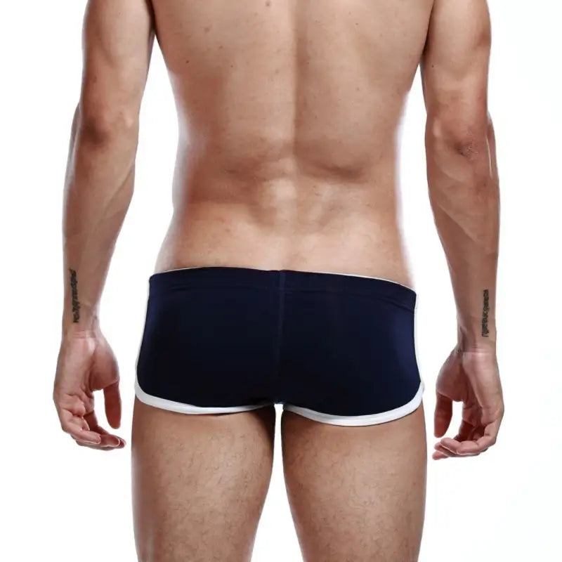 SEOBEAN Men's Low Rise Nano Boxer Brief with Slits - Cotton Blend Support
