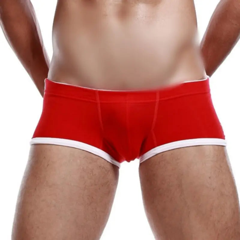 SEOBEAN Men's Low Rise Nano Boxer Brief with Slits - Cotton Blend Support