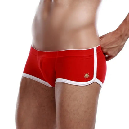 SEOBEAN Men's Low Rise Nano Boxer Brief with Slits - Cotton Blend Support