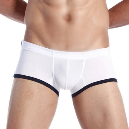 SEOBEAN Men's Low Rise Nano Boxer Brief with Slits - Cotton Blend Support