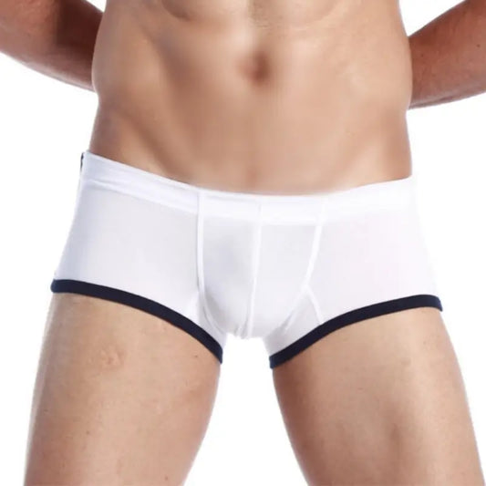 SEOBEAN Men's Low Rise Nano Boxer Brief with Slits - Cotton Blend Support