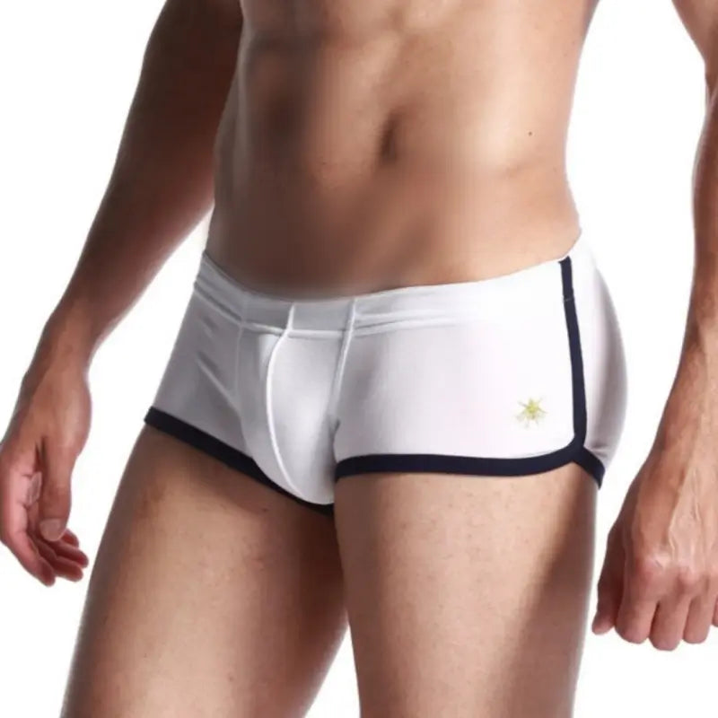 SEOBEAN Men's Low Rise Nano Boxer Brief with Slits - Cotton Blend Support