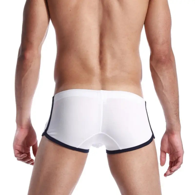 SEOBEAN Men's Low Rise Nano Boxer Brief with Slits - Cotton Blend Support