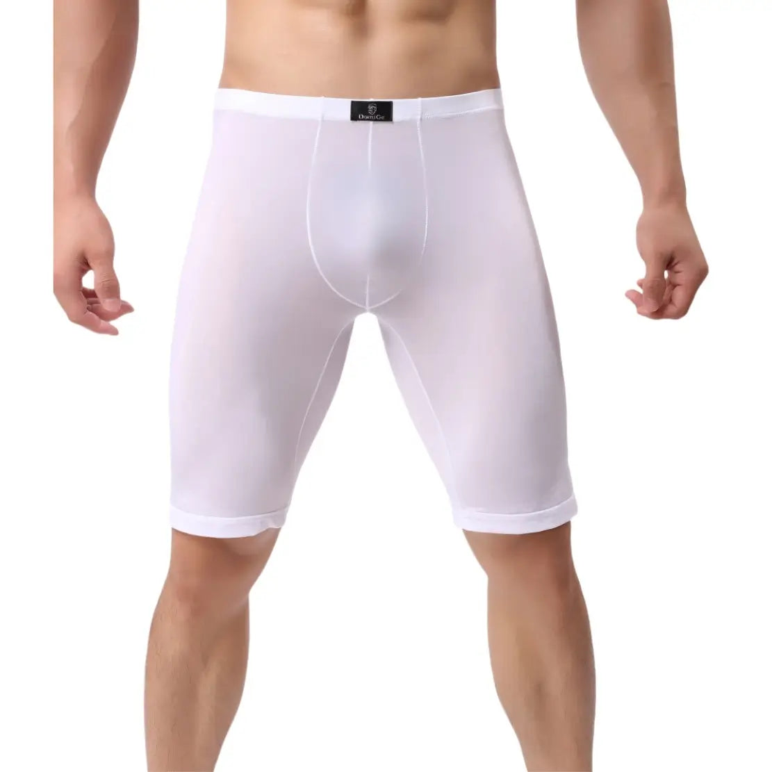 DomiGe Men's Long Leg Compression Underwear Boxer Shorts