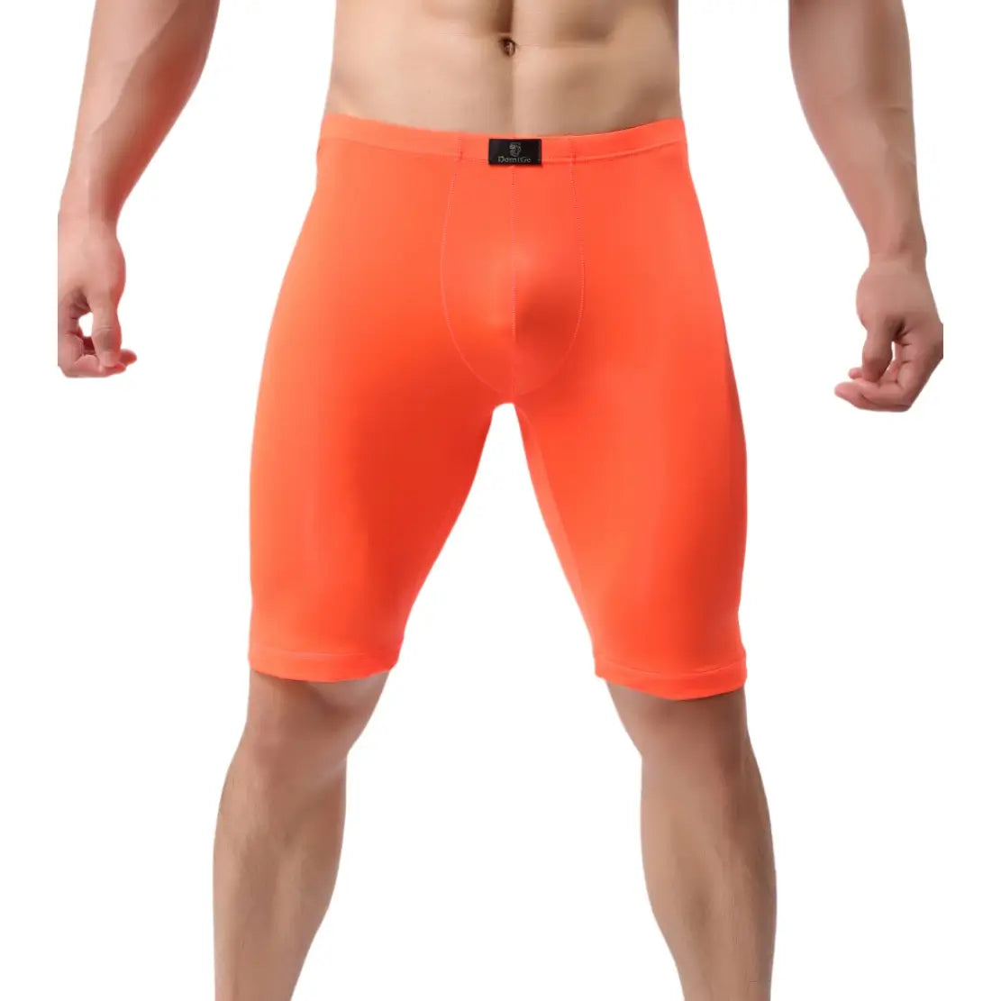 DomiGe Men's Long Leg Compression Underwear Boxer Shorts