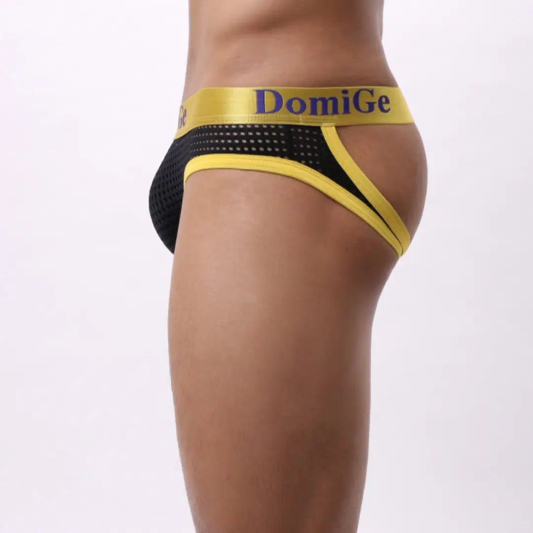 DomiGe Suspensorios para hombre Mezcla de nailon y spandex de primera calidad