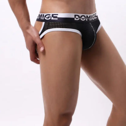 DomiGe Men's Jockstraps Premium Nylon Spandex Blend