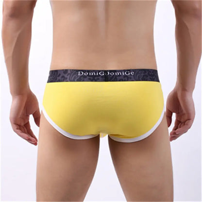 DomiGe Men's Cotton Stretch Briefs Pouch Underwear for Male