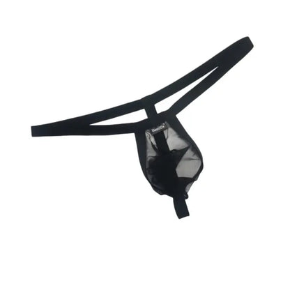 DomiGe Men's Thongs Underwear - Breathable Mesh G-String Low Rise Sexy Thong