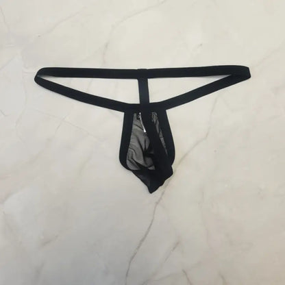 DomiGe Men's Thongs Underwear - Breathable Mesh G-String Low Rise Sexy Thong