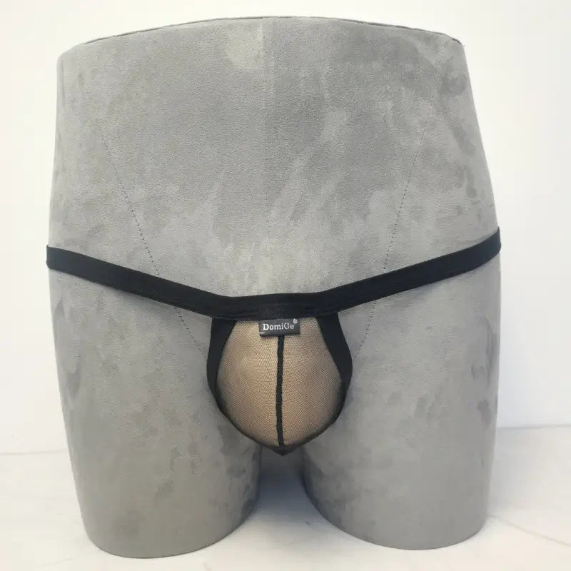 DomiGe Men's Thongs Underwear - Breathable Mesh G-String Low Rise Sexy Thong