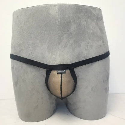 DomiGe Men's Thongs Underwear - Breathable Mesh G-String Low Rise Sexy Thong