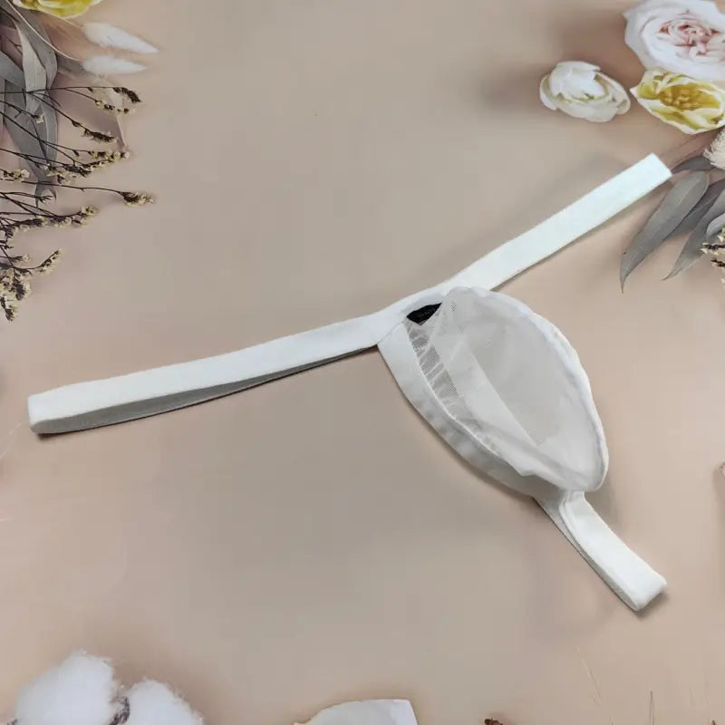 DomiGe Men's Thongs Underwear - Breathable Mesh G-String Low Rise Sexy Thong