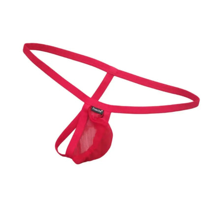 DomiGe Men's Thongs Underwear - Breathable Mesh G-String Low Rise Sexy Thong