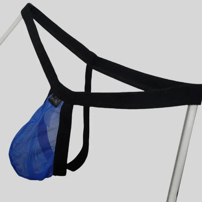 DomiGe Men's Thongs Underwear - Breathable Mesh G-String Low Rise Sexy Thong