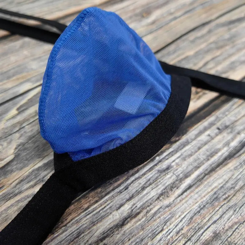 DomiGe Men's Thongs Underwear - Breathable Mesh G-String Low Rise Sexy Thong