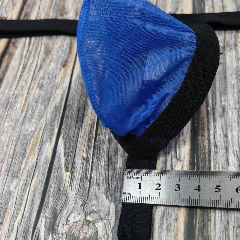 DomiGe Men's Thongs Underwear - Breathable Mesh G-String Low Rise Sexy Thong