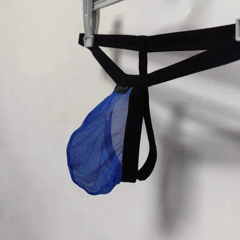 DomiGe Men's Thongs Underwear - Breathable Mesh G-String Low Rise Sexy Thong