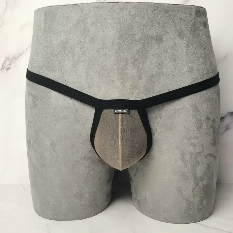 DomiGe Men's Thongs Underwear - Breathable Mesh G-String Low Rise Sexy Thong