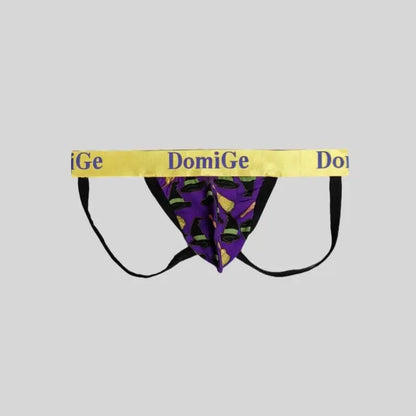 DomiGe Men's Halloween G-String Thong - Purple Witch Print Underwear