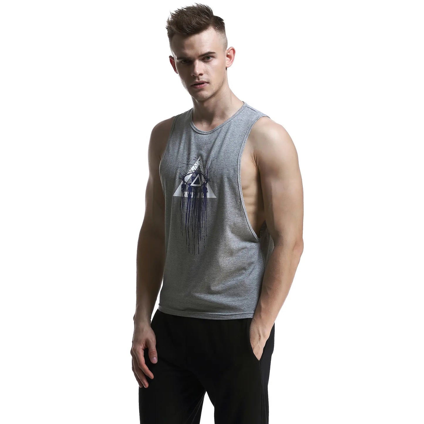 Seobean 100% Cotton Men's Fashion Vest Top - Unique Sleeveless Undershirt