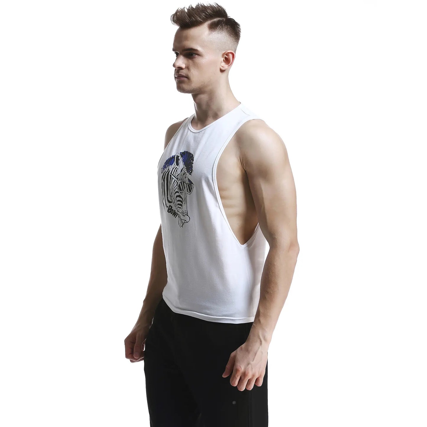 Seobean 100% Cotton Men's Fashion Vest Top - Unique Sleeveless Undershirt