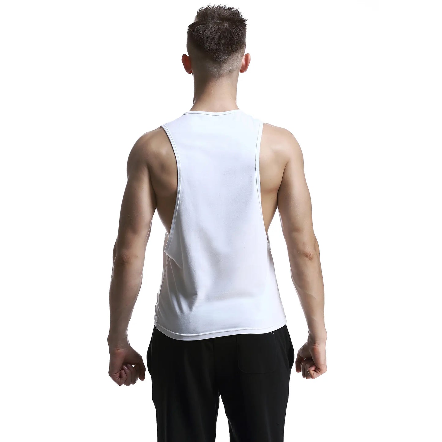 Seobean 100% Cotton Men's Fashion Vest Top - Unique Sleeveless Undershirt