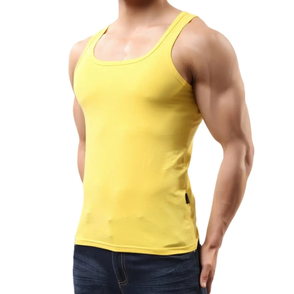 Camiseta sin mangas de algodón para hombre DomiGe La comodidad clásica se combina con el chaleco masculino