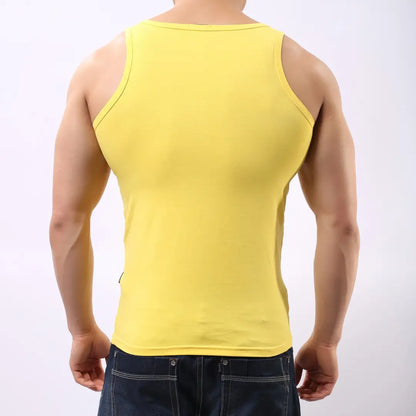 Camiseta sin mangas de algodón para hombre DomiGe La comodidad clásica se combina con el chaleco masculino