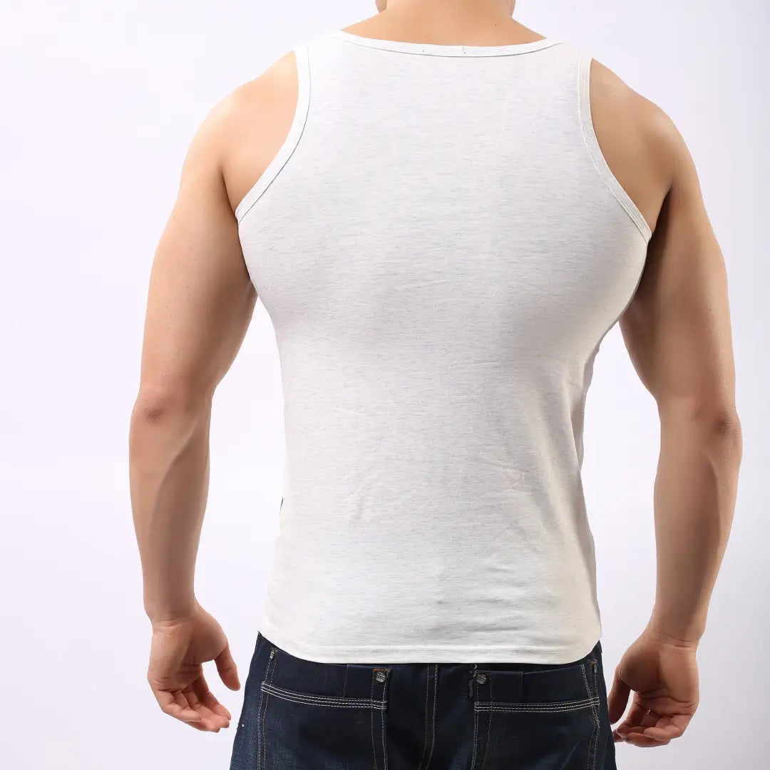 Camiseta sin mangas de algodón para hombre DomiGe La comodidad clásica se combina con el chaleco masculino