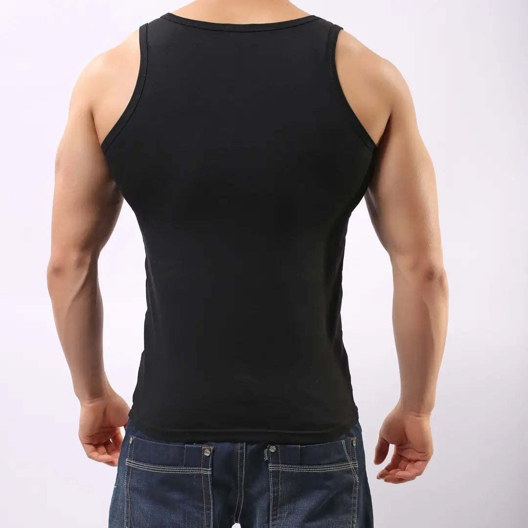 Camiseta sin mangas de algodón para hombre DomiGe La comodidad clásica se combina con el chaleco masculino