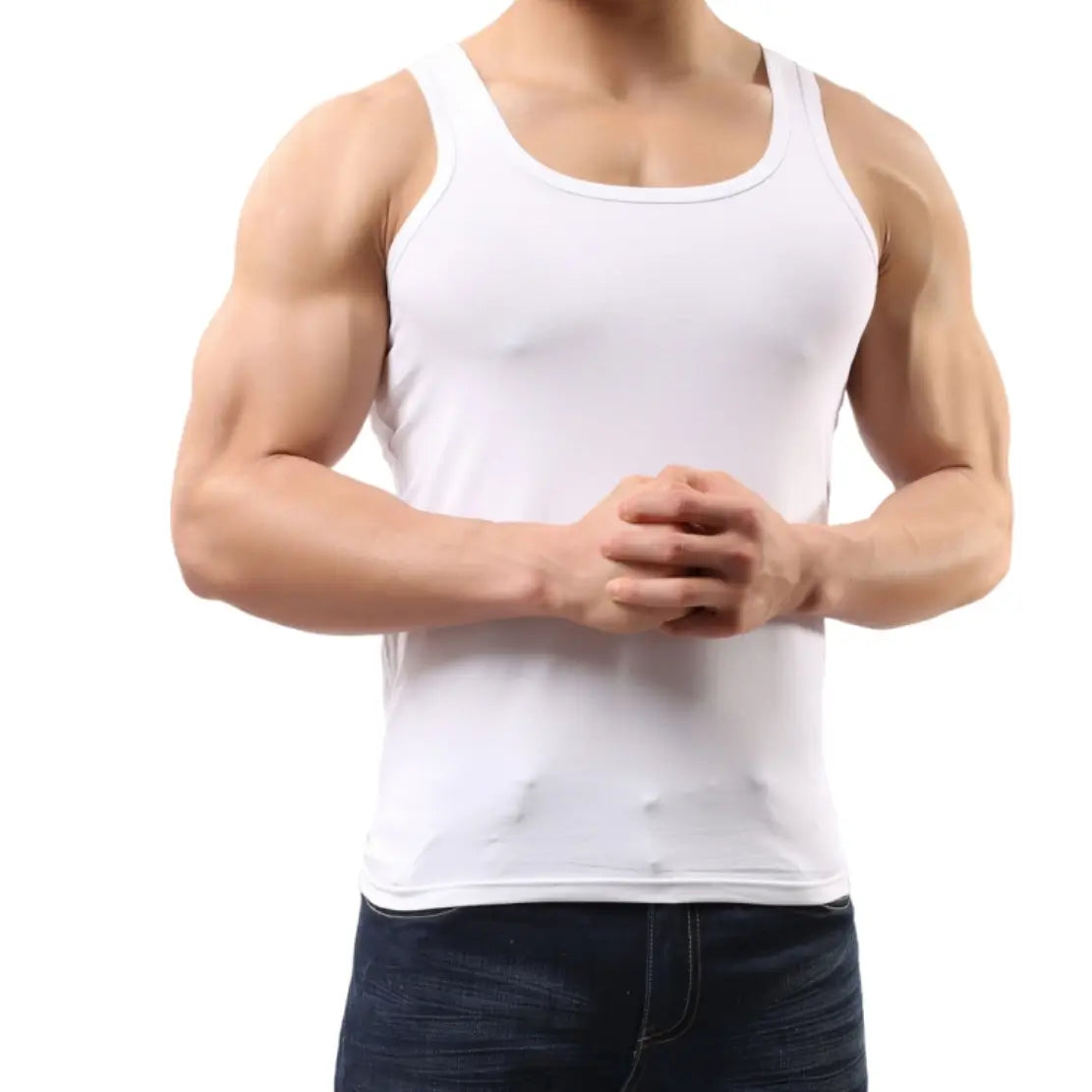 Camiseta sin mangas de algodón para hombre DomiGe La comodidad clásica se combina con el chaleco masculino