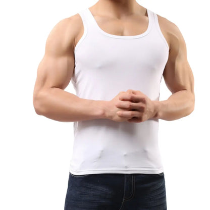 Camiseta sin mangas de algodón para hombre DomiGe La comodidad clásica se combina con el chaleco masculino