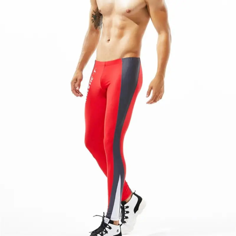 TAUWELL Men's Long John Compression Leggings - Athletic Tights